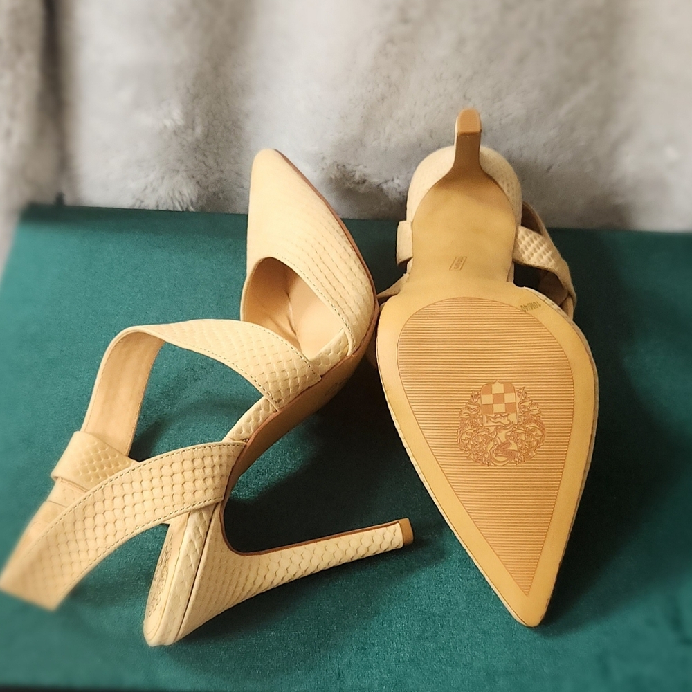 Vince Camuto Cream Heels